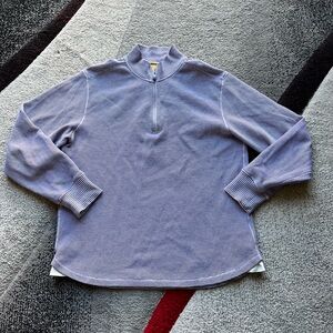 Robert Graham Purple 1/4 Zip Up Sweater